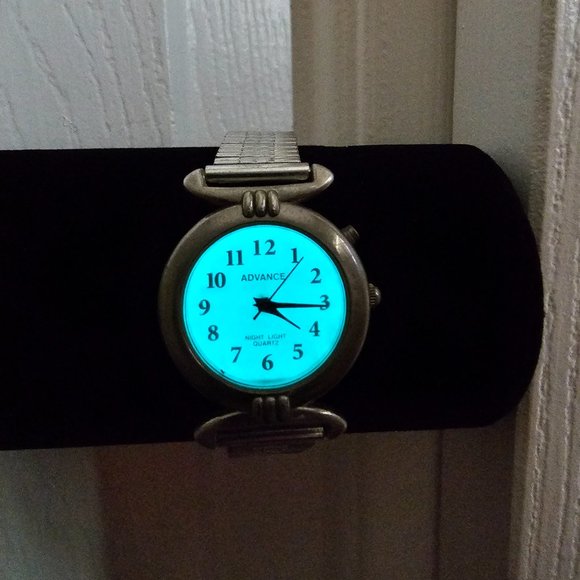 Advance Night Light Quartz Watch with Stretch Band - Picture 3 of 15